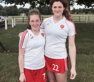 Jemima Board and Maddie Pearce England U16 2015