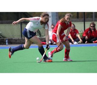 Jemima Board, England U16, in action against Ulster