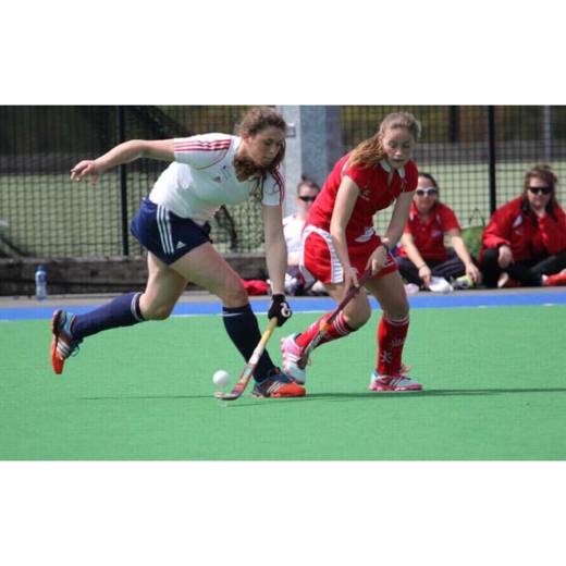 Jemima Board, England U16, in action against Ulster